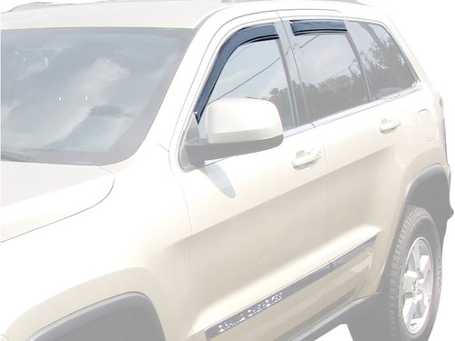 Side Window Visor - In-Channel Ventvisor - Stick-On - Front / Rear - Plastic - Smoke - Jeep Grand Cherokee 2022 - Kit