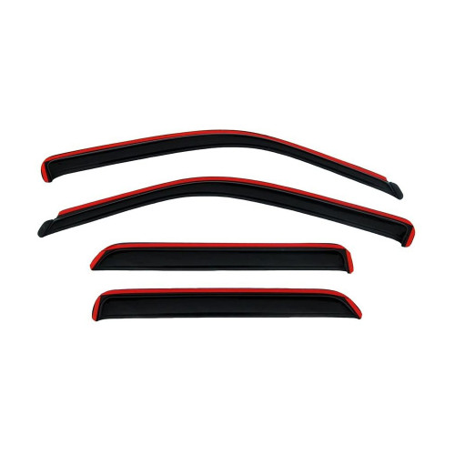 Side Window Visor - In-Channel Ventvisor - Stick-On - Front / Rear - Plastic - Dark Smoke - GM Fullsize SUV 2021 - Kit