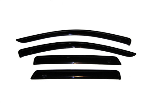 Side Window Visor - Original Ventvisor - Stick-On - Front / Rear - Plastic - Dark Smoke - Dodge Journey 2008-20 - Kit