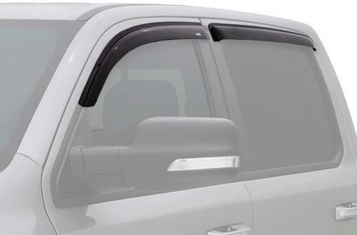 Side Window Visor - Original Ventvisor - Stick-On - Front / Rear - Plastic - Dark Smoke - Jeep Grand Cherokee L 2021-22 - Kit