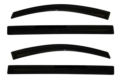 Side Window Visor - Original Ventvisor - Stick-On - Front / Rear - Plastic - Dark Smoke - Toyota Sienna 2011-16 - Kit