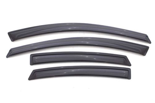 Side Window Visor - Original Ventvisor - Stick-On - Front / Rear - Plastic - Dark Smoke - Dodge Dart 2015-16 - Kit