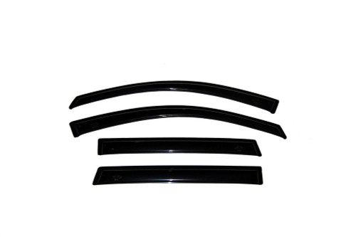 Side Window Visor - Original Ventvisor - Stick-On - Front / Rear - Plastic - Dark Smoke - Crew Cab - Dodge Ram Fullsize Truck 2003-09 - Kit