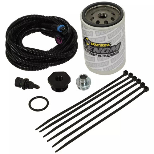 WIF Sensor Kit - Filter / Fittings / Sensor / Wiring Harness Included - Dodge Cummins - Dodge Ram Fullsize Truck 2000-07 - Kit
