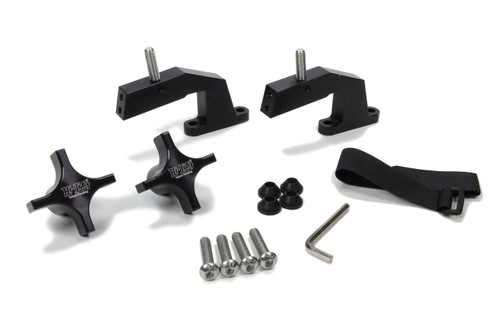 Floor Jack Mount - Hood Mount - Bolt-On - Aluminum - Black Anodized - Jeep Wrangler JK 2007-12 - Kit