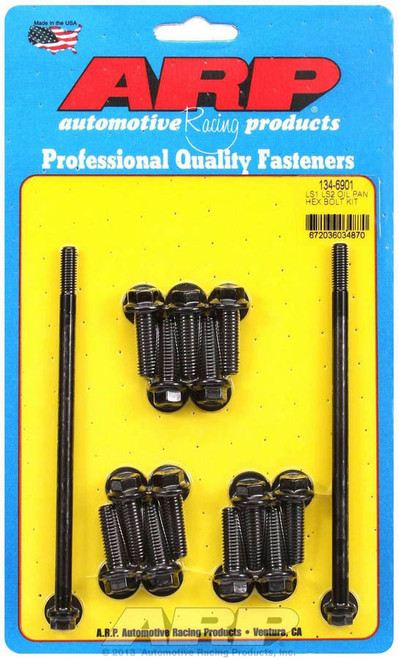 Oil Pan Bolt Kit - Hex Head - Chromoly - Black Oxide - GM LS-Series - Kit