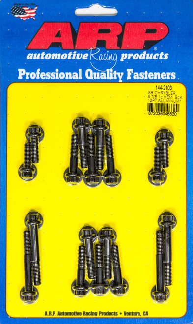 Intake Manifold Bolt Kit - 12 Point Head - Chromoly - Black Oxide - Mopar Gen III Hemi - Kit