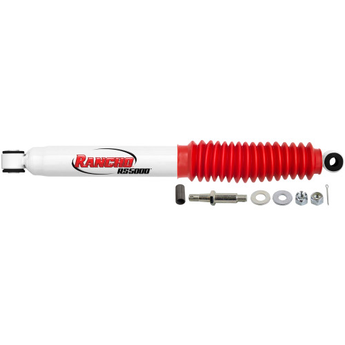Steering Stabilizer - RS5000 Series - Twintube - 12.00 in Compressed / 19.50 in Extended - 2.17 in OD - Steel - White Paint - Universal - Each