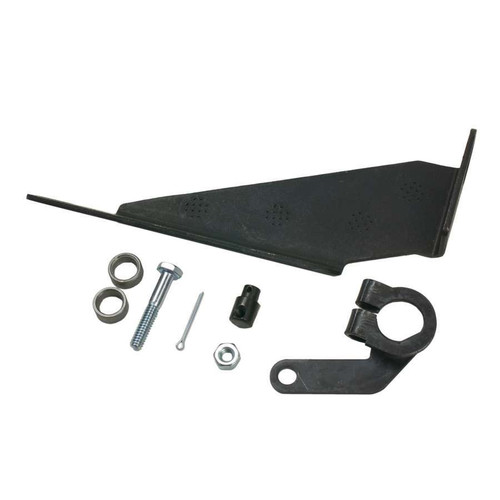 Transmission Shift Bracket and Lever - Pan Mounted - Hardware Included - Steel - Natural - Torqueflite 727 / 904 - Kit