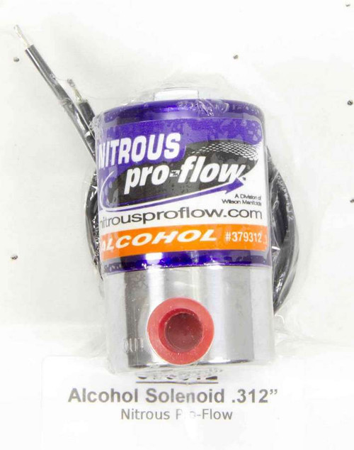 Nitrous Oxide Solenoid - Pro Flow 0.312 - 1/4 in NPT Inlet - 1/4 in NPT Outlet - Stainless - Alcohol - Each