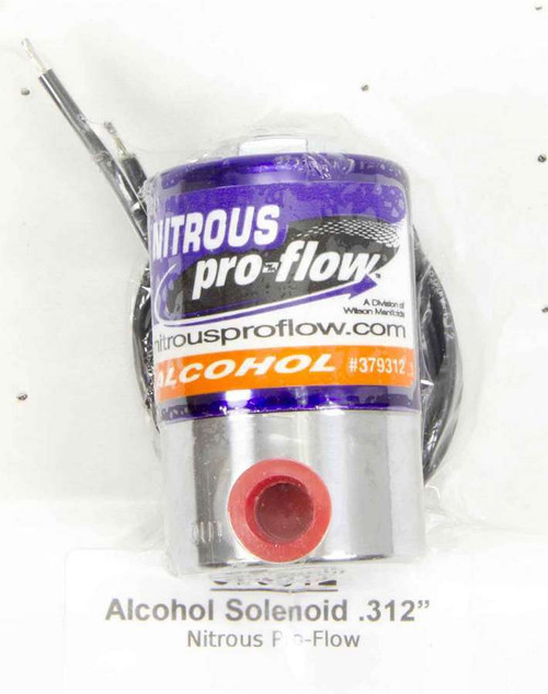 Nitrous Oxide Solenoid - Pro Flow 0.312 - 1/4 in NPT Inlet - 1/4 in NPT Outlet - Stainless - Alcohol - Each Nitrous Oxide Solenoid - Pro Flow 0.312 - 1/4 in NPT Inlet - 1/4 in NPT Outlet - Stainless - Alcohol - Each
