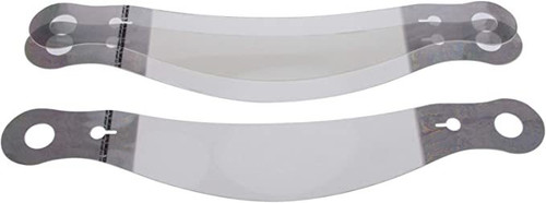 Helmet Shield Tear Off - Xstack 10 - 2 mm Thick - 13 in Center to Center - Plastic - Clear - Arai GP7 - Set of 30