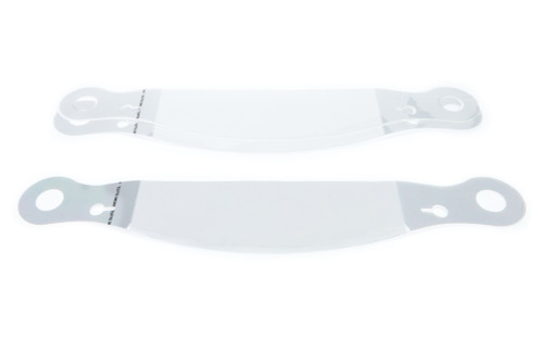 Helmet Shield Tear Off - Xstack 10 - 2 mm Thick - 12 in Center to Center - Plastic - Clear - Stilo ST5 - Set of 30