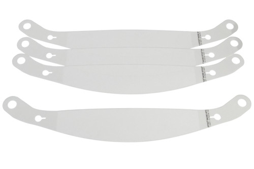 Helmet Shield Tear Off - Speedstack3 - 4 mm Thick - 12 in Center to Center - Plastic - Clear - Stilo ST5 Helmets - Set of 12