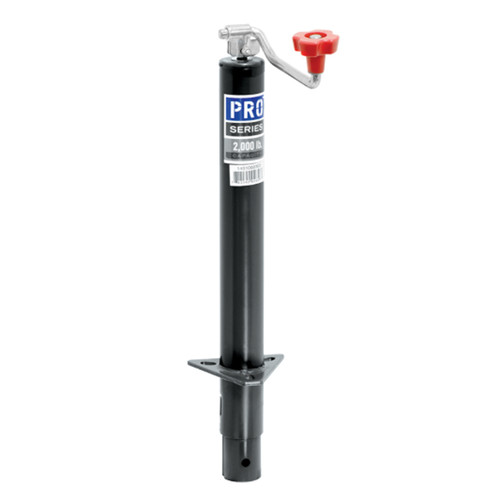 Trailer Jack - Pro Series - Manual - A-Frame - 15 in Travel - 2000 lb Capacity - Steel - Black Paint - Each