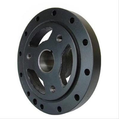 Harmonic Balancer - Claimer - 6.120 in OD - Steel - Black Paint - Internal Balance - Small Block Chevy - Each