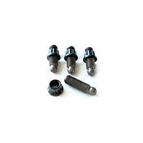 Rocker Arm Adjuster - 7/16-20 in Thread - 5/16 in Ball - 1.100 in Long - Steel - Harland Sharp Adjustable Rockers - Mopar - Set of 4