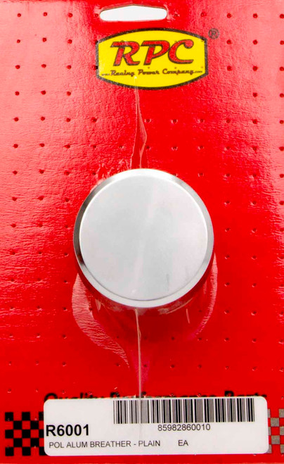 Breather - Push-In - Round - 1-1/4 in Hole - Aluminum - Polished - Each