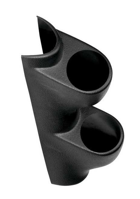 Gauge Pod - Two 2-1/16 in Diameter Gauges - Pillar - Plastic - Black - Hard Top - Ford Mustang 1994-2002 - Each