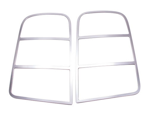 Tail Light Trim - Adhesive Backing - Aluminum - Polished - Ford Mustang 2005-09 - Pair
