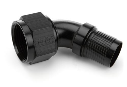 Fitting - Hose End - HS-79 - 60 Degree - 16 AN Hose Crimp to 16 AN Female - Aluminum - Black Anodized - Each