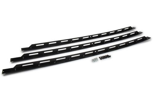 Window Brace Kit - Rear - Predrilled - Foam Padded - Slotted Support Flange - Aluminum - Black Powder Coat - ABC NextGen - Kit