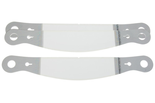 Helmet Shield Tear Off - Perimeter Seal - 2 mm Thick - 13 in Center to Center - Plastic - Clear - Impact / Simpson / Sparco Helmets - Set of 30