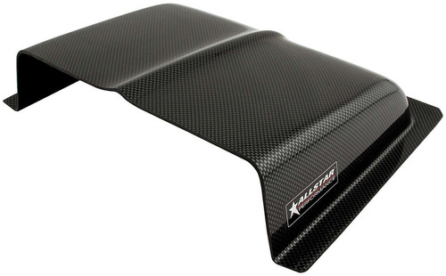 Oil Cooler Scoop - 3 in Tall - 11 in Wide - 7 in Long - Plastic - Carbon Fiber Look - Each