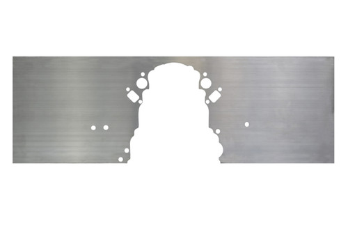 Motor Plate - Front - 36 x 12 x 4/10 in Thick - Aluminum - Natural - GM LS-Series - Each