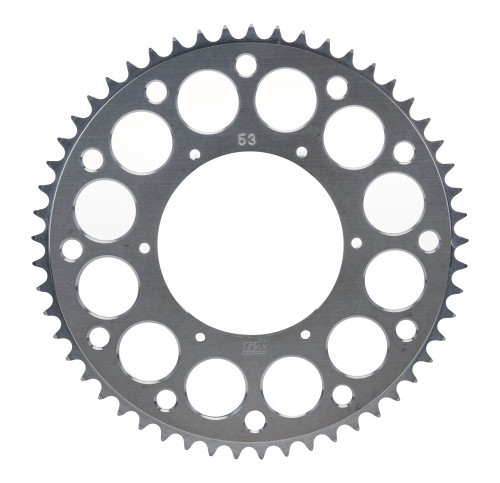 Axle Sprocket - 53 Tooth - 5.25 in Bolt Pattern - Aluminum - Natural - Micro Sprint - Each