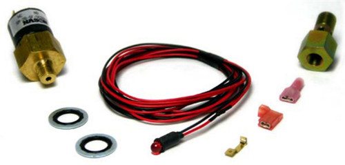 LED Alarm Kit - Low Fuel Pressure Alarm Kit - Red LED - Adapter / Pressure Switch Included - Dodge Cummins - Kit