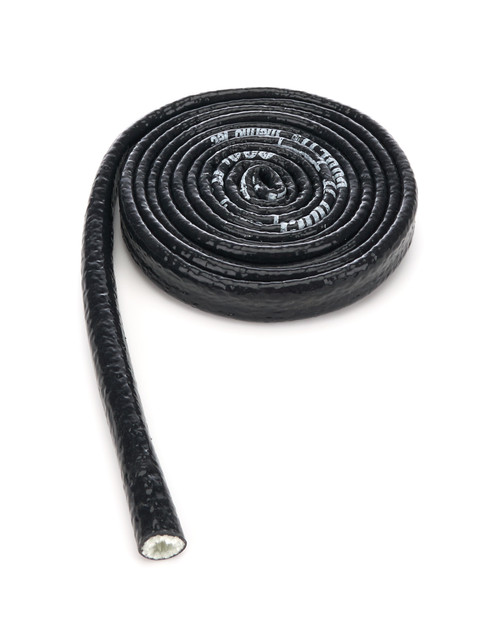 Hose and Wire Sleeve - Heat Sleeve - 1/2 in ID - 10 ft - Silicone / Fiberglass - Black - Each Hose and Wire Sleeve - Heat Sleeve - 1/2 in ID - 10 ft - Silicone / Fiberglass - Black - Each