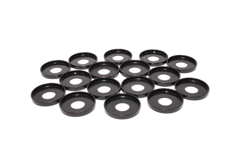 Valve Spring Locator - Outside - 0.060 in Thick - 1.455 in OD - 0.570 in ID - 1.335 in Spring OD - Steel - Set of 16