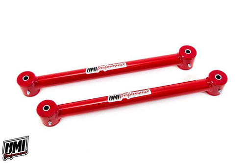 Trailing Arm - Tubular - Lower - Polyurethane Bushings - Steel - Red Powder Coat - GM F-Body 1982-2002 - Pair