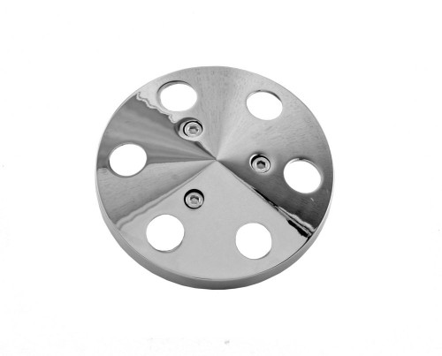 Air Conditioner Clutch Cover - Aluminum - Chrome - Sanden 508 Compressors - Each Air Conditioner Clutch Cover - Aluminum - Chrome - Sanden 508 Compressors - Each
