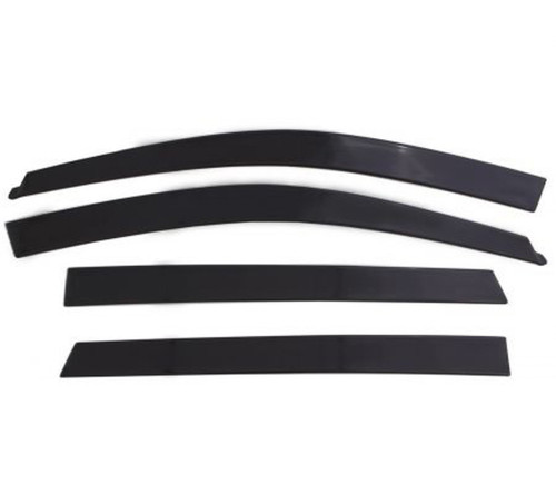 Side Window Visor - Low Profile Ventvisor - Stick-On - Front / Rear - Plastic - Dark Smoke - GM Fullsize SUV 2021 - Kit