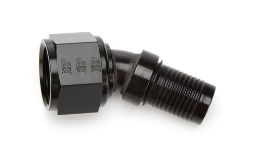Fitting - Hose End - Push-On - 30 Degree - 12 AN Hose Barb to 12 AN Female - Aluminum - Black Anodized - Each