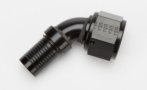 Fitting - Hose End - HS-79 - 60 Degree - 12 AN Hose Crimp to 12 AN Female - Aluminum - Black Anodized - Each