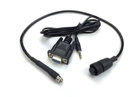 Data Transfer Cable - 6 ft Long - 9-pin Serial Connector to 5-pin Mating Connector - Racepak LDX Data Logger - Each