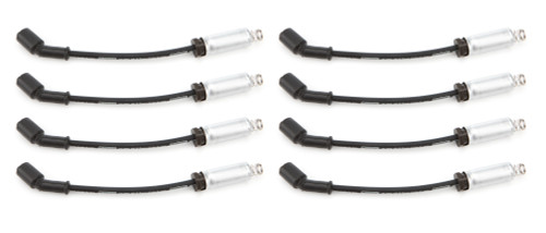 Spark Plug Wire Set - Ultra 40 - Spiral Core - 8.5 mm - Black - Straight Plug Boots - Heat Shields Included - Coil Style Terminal - GM LS / LT-Series - Kit Spark Plug Wire Set - Ultra 40 - Spiral Core - 8.5 mm - Black - Straight Plug Boots - Heat Shields Included - Coil Style Terminal - GM LS / LT-Series - Kit
