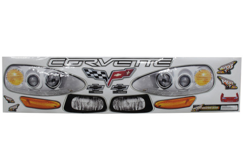 Graphics - Nose - MD3 - Laminated Protective Coating - Chevy Corvette - Dirt Late Model - Kit