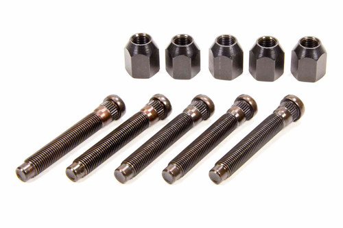 Lug Nut / Wheel Stud - 7/16-20 in Thread - 2.875 in Long - 0.480 in Knurl - Lug Nuts - Steel - Black Oxide - Kit Lug Nut / Wheel Stud - 7/16-20 in Thread - 2.875 in Long - 0.480 in Knurl - Lug Nuts - Steel - Black Oxide - Kit