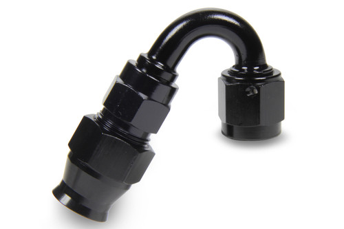 Fitting - Hose End - Race-Rite - PTFE Hose - 150 Degree - 6 AN Hose to 6 AN Female - Swivel - Aluminum - Black Anodized - Each Fitting - Hose End - Race-Rite - PTFE Hose - 150 Degree - 6 AN Hose to 6 AN Female - Swivel - Aluminum - Black Anodized - Each