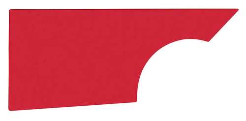 Quarter Panel - MD3 - Passenger Side - Plastic - Red - Dirt Late Model - Each