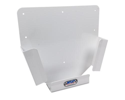 Mud Cover Holder - Wall Mount - 4 Sprint Car Mud Cover Capacity - Aluminum - White Power Coat - Each Mud Cover Holder - Wall Mount - 4 Sprint Car Mud Cover Capacity - Aluminum - White Power Coat - Each