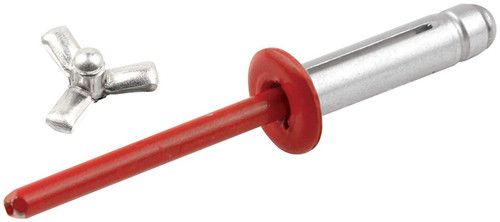 Rivet - Tri-Fold - 3/8 in Head - 3/16 in Mandrel - 1/16-3/8 in Grip Range - Aluminum - Red Paint - Set of 250