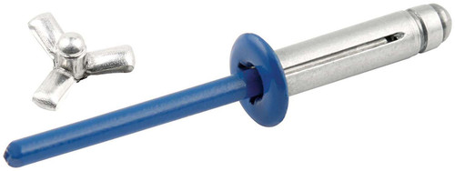 Rivet - Tri-Fold - 3/8 in Head - 3/16 in Mandrel - 1/16-3/8 in Grip Range - Aluminum - Chevron Blue Paint - Set of 250