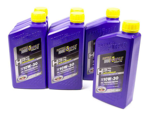 Motor Oil - HPS High Performance Street - High Zinc - 10W30 - Synthetic - 1 qt Bottle - Set of 6