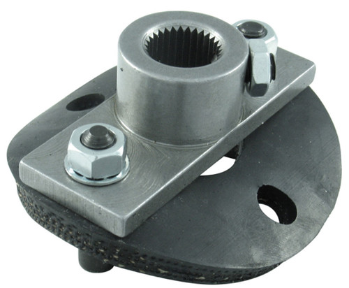 Steering Rag Joint - Half - 3/4 in 30 Spline - Steel - Natural - Borgeson Conversion Steering Box - Each