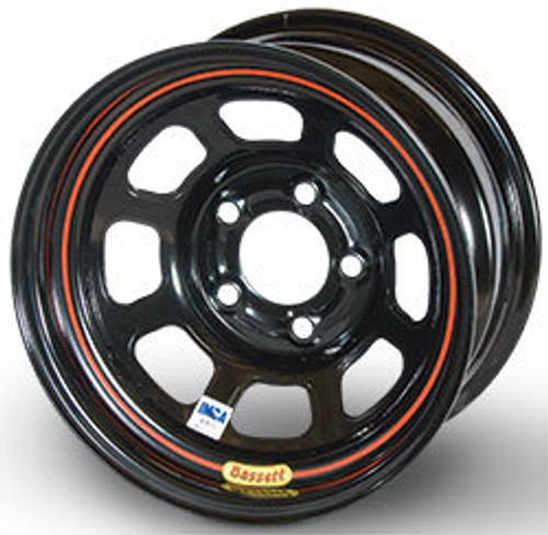 Wheel 13X7 4X4.5 4in BS Black D-Hole